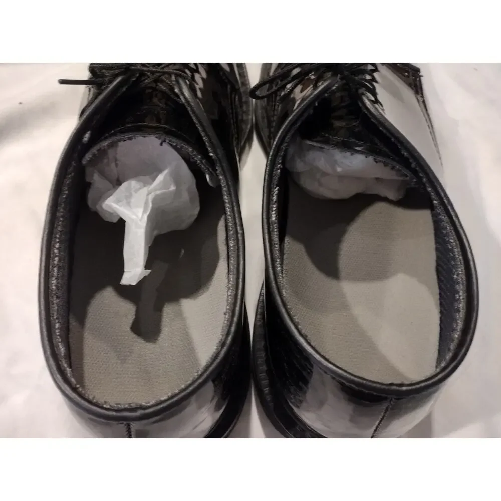 Bates Dress Shoes High Gloss 9U907 Men's Oxford for DLA-Troop Support Sz 9.5D